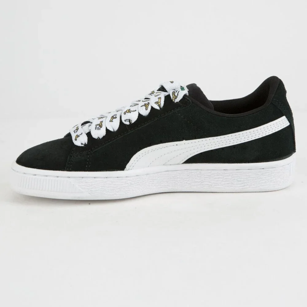 PUMA x Minions Suede Black & White Banana Laces sz 5 Youth EUC